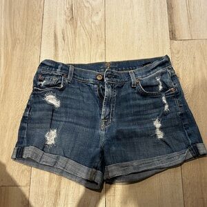 7 for all mankind denim shorts